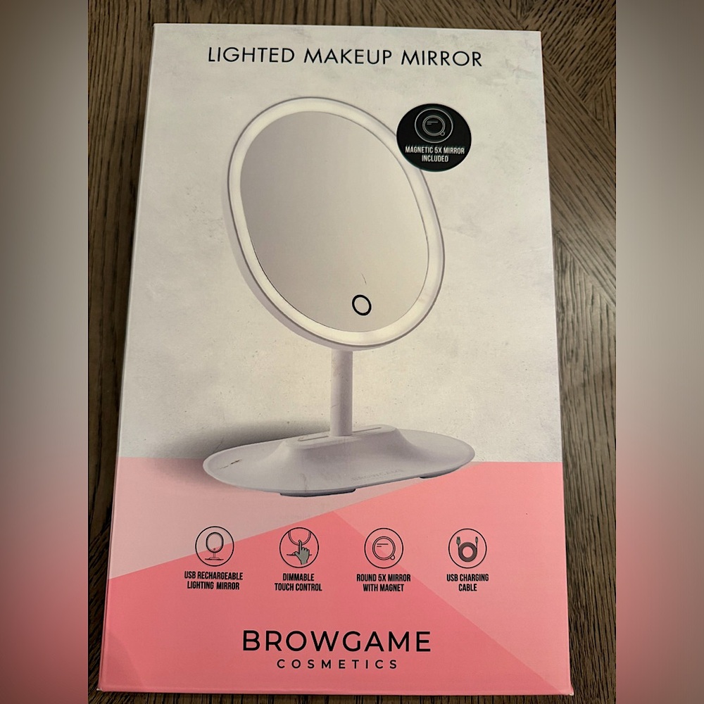 NWT Browgame Lightup LED mirror